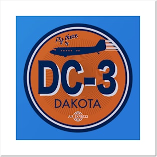 DC-3 Dakota (Small logo) Posters and Art